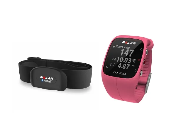 Reloj Polar M400 GPS Pink + Banda Cardiaca H7