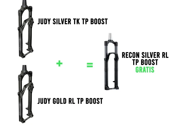 Horquilla Rockshox Judy SV TK TP Boost + Judy GD RL TP Boost c/remote = Recon SV RL TP Boost Crown GRATIS